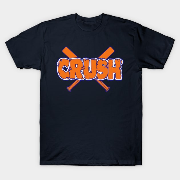 Crush Baseball T-Shirt by DavesTees